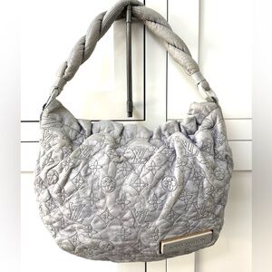 LOUIS VUITTON - RARE! - Olympe Nimbus PM Gris Perle Monogram Lambskin Hobo Bag